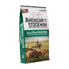 easy flow stock salt, american stockman bag.