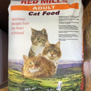 red mills adult cat food, 15 lb bag