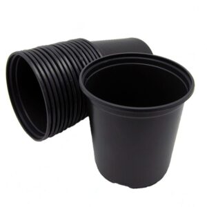Black plastic Garden Buckets