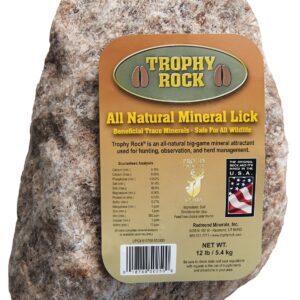 trophy rock all natural big game attractant mineral lick.